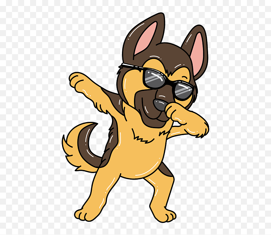 Dabbing German Shepherd Dab Dancing Dog Lover Gift Duvet Emoji,Dab Clipart
