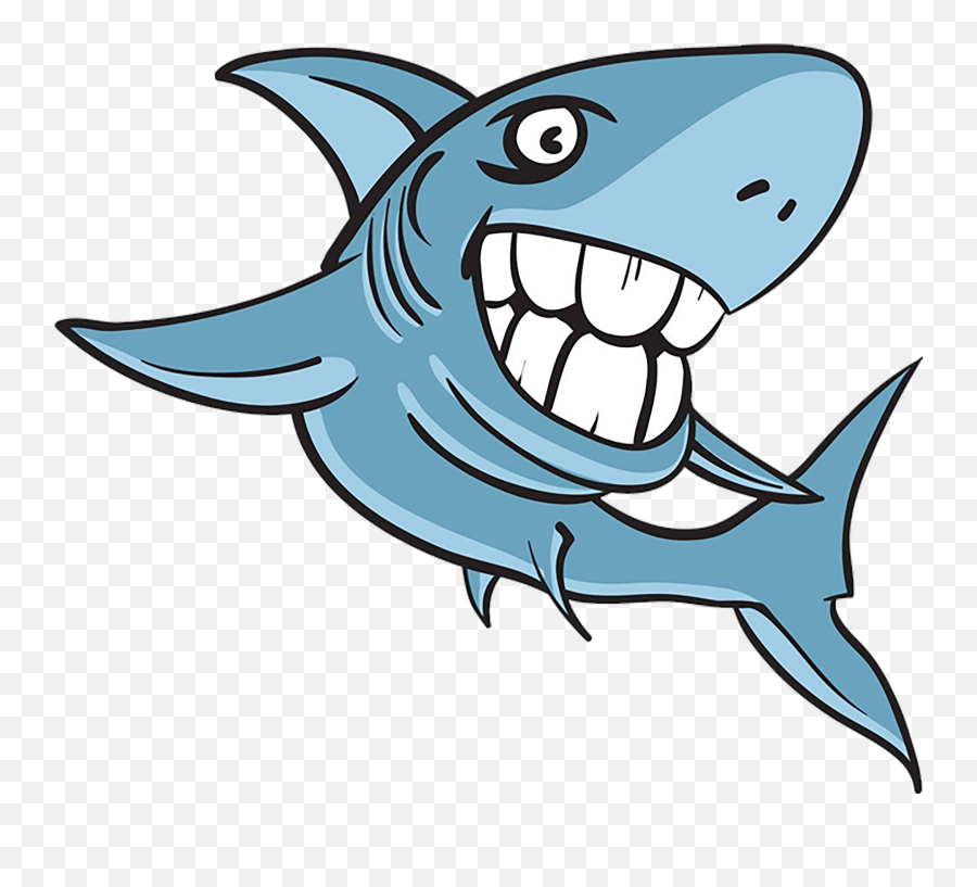 Great White Cartoon Clip Art Illustration Emoji,Shark Tooth Clipart