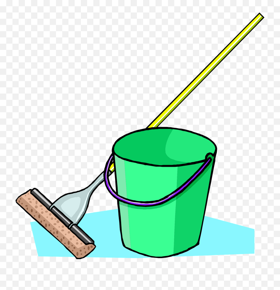 Mop And Bucket Clipart - Clip Art Bay Chores Png Emoji,Broom Clipart