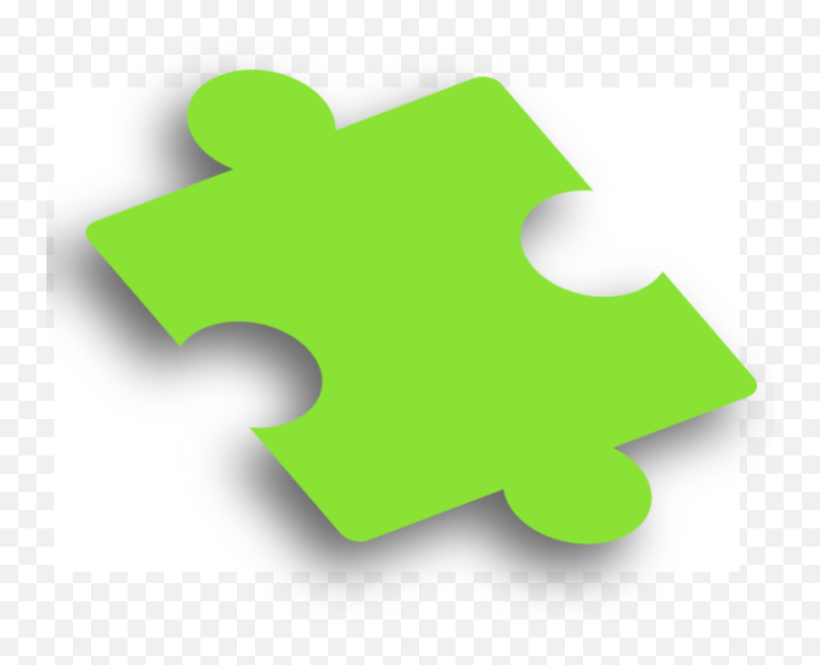 Green On Green Puzzle Piece Png Clip Art Green On Green - Language Emoji,Puzzle Piece Clipart