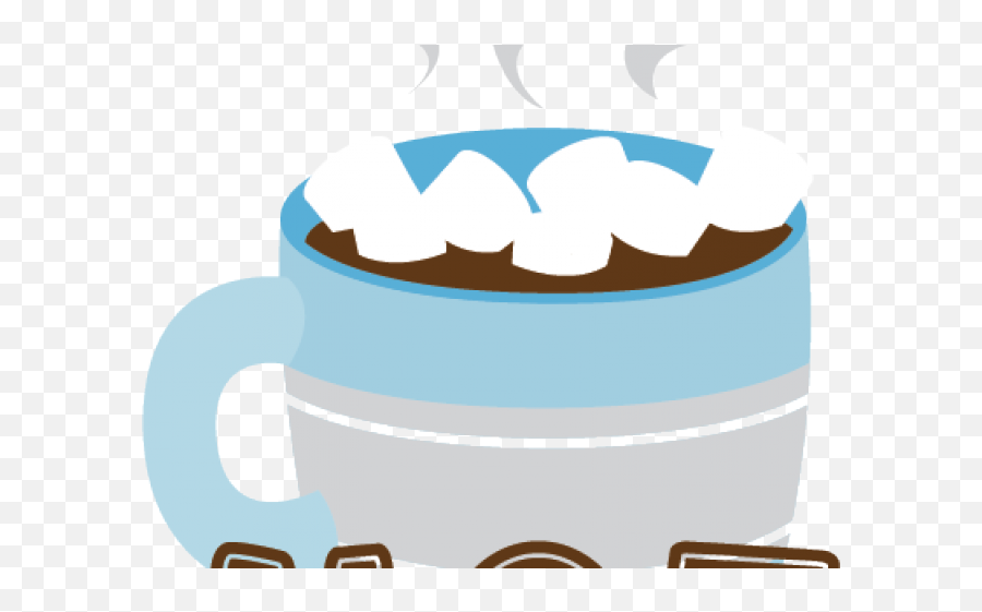 Download Hot Chocolate Clipart Winter - Cute Hot Chocolate Serveware Emoji,Chocolate Clipart