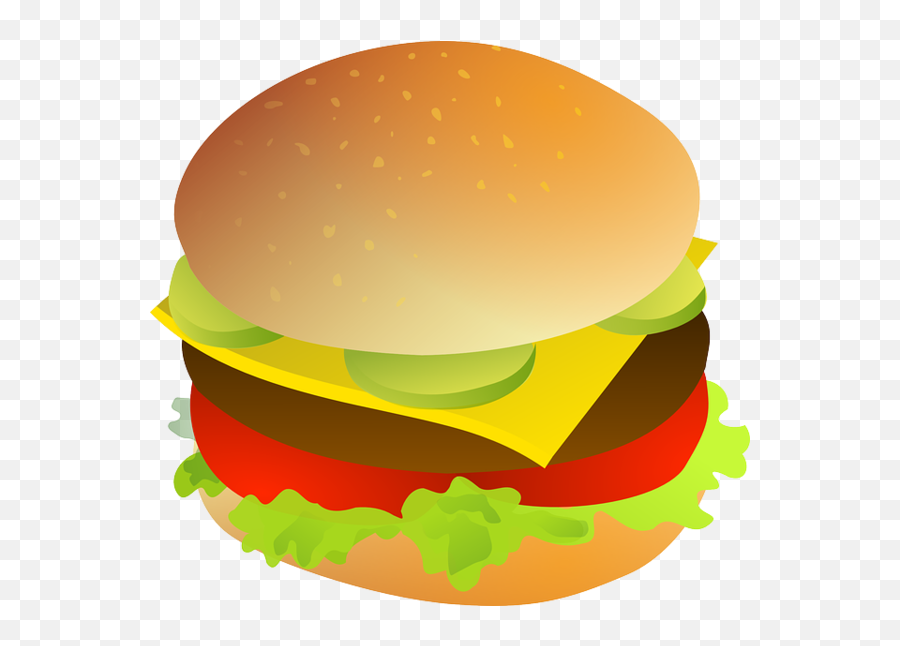Fast Food Hamburger Food Cheeseburger Clipart - Fast Food Emoji,Fast Food Restaurant Clipart