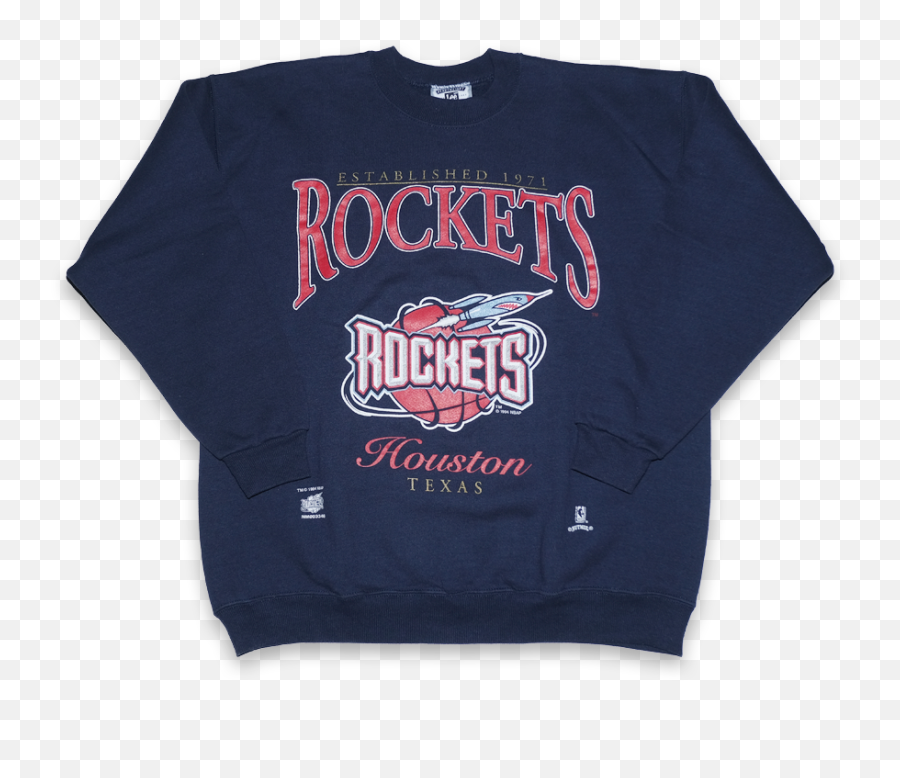 Vintage Houston Rockets 1994 Sweater Xlarge Double Double Emoji,Houston Rockets Old Logo
