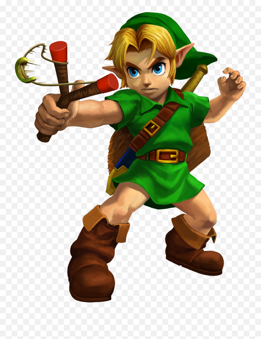 Download Legend Of Zelda Link Png Black - Link Ocarina Of Time 3d Png Emoji,Link Png