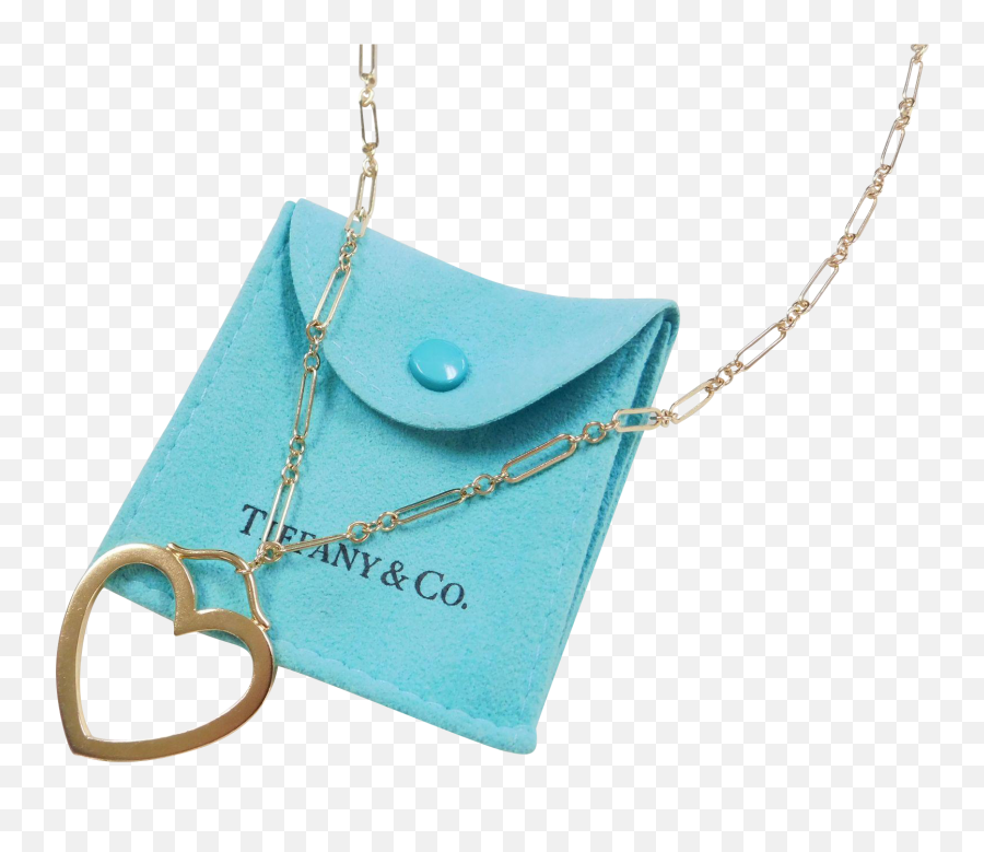 Authentic Retired Tiffany U0026 Co 18k Gold Large Heart - Solid Emoji,Tiffany And Co Logo