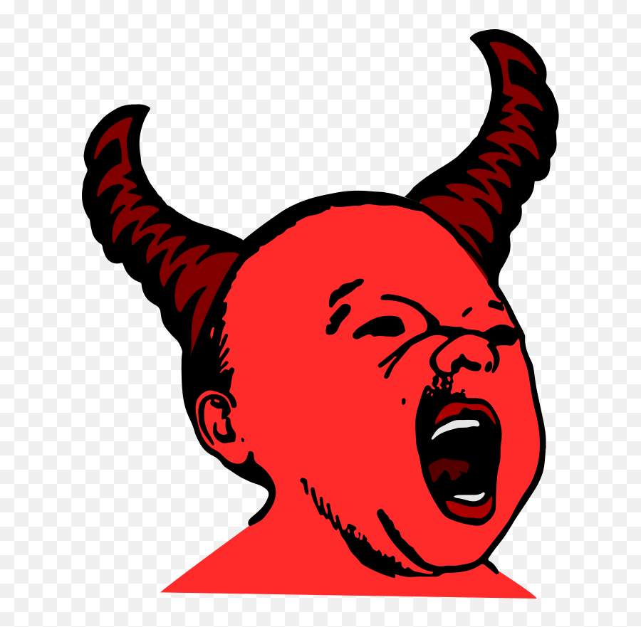 Screaming Demon Baby - Openclipart Dot Emoji,Demon Png