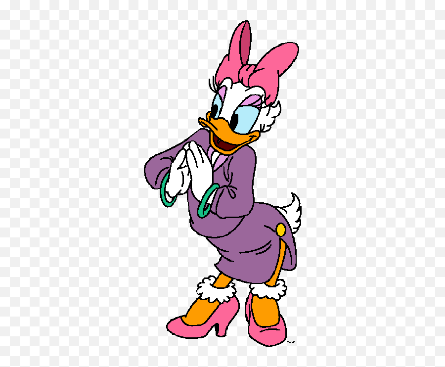 Disney Daisy Duck Clipart Page - Daisy Duck Emoji,Duck Clipart
