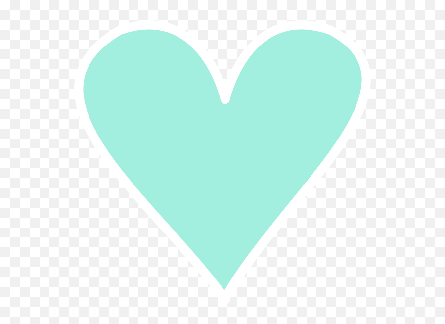 Light Green Heart Clip Art At Clkercom - Vector Clip Art Heart Turquoise Clipart Emoji,Black Heart Clipart