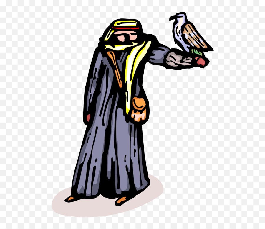 Middle Eastern Arabian Man - Supernatural Creature Emoji,Falcon Clipart