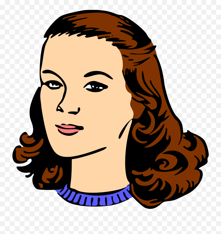 Big Image - Woman Head Clipart Full Size Png Download Woman Head Clipart Transparent Emoji,Cow Head Clipart