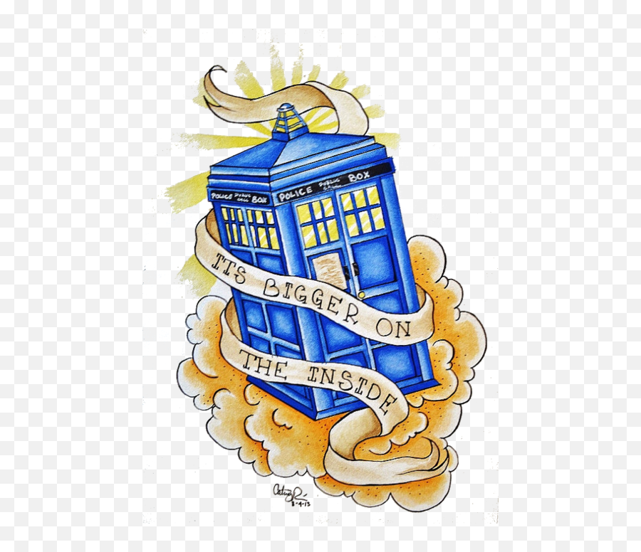 Doctor Who Png Tumblr - Doctor Who Tattoo Flash Emoji,Tardis Png