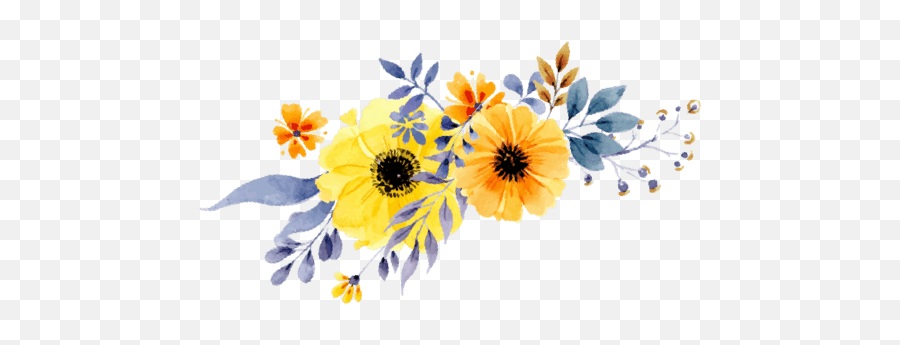 Notebook Bullet Journal Dot - Watercolor Transparent Sunflowers Png Emoji,Sunflowers Png