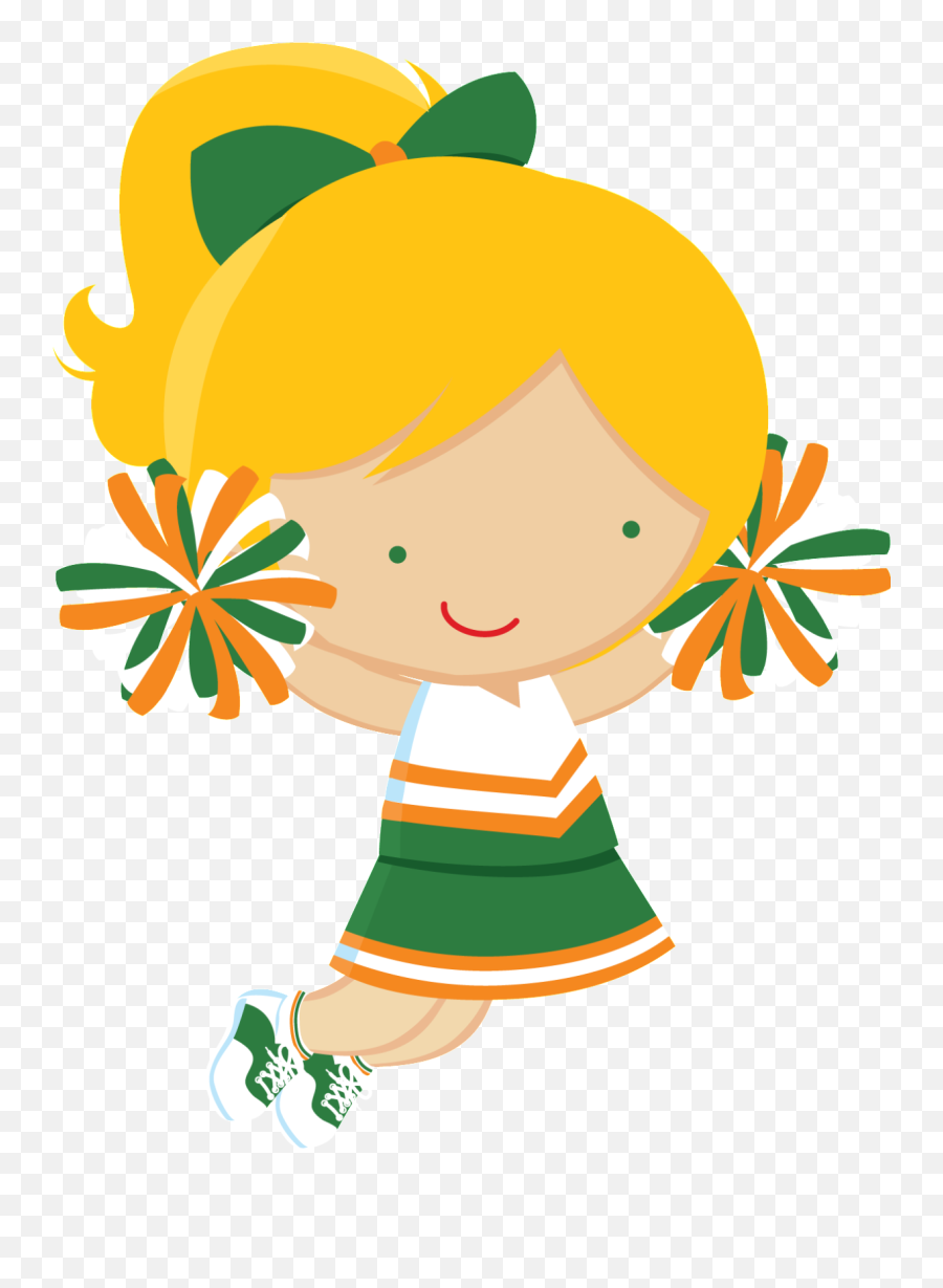 Cheerleader Clipart Cheerleader Party Cheerleading - Cheerleader Clipart Green Emoji,Cheerleader Clipart