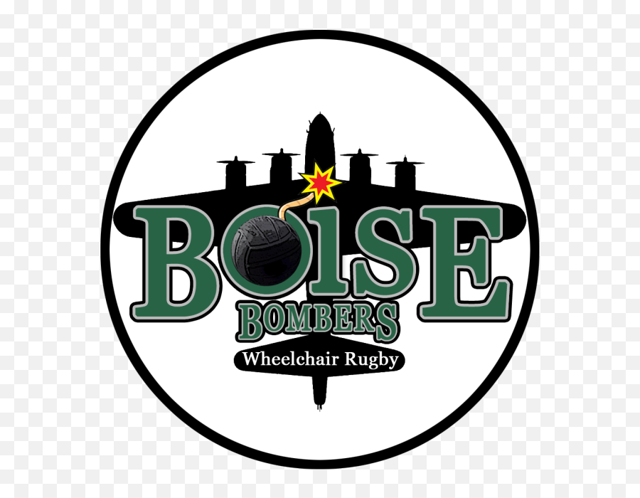 Boise Bombers Logo Sticker 6 - Language Emoji,Wheelchair Logo