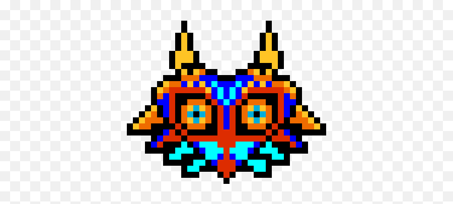 Download Skull Kid - Mask Pixel Art Emoji,Majora's Mask Png