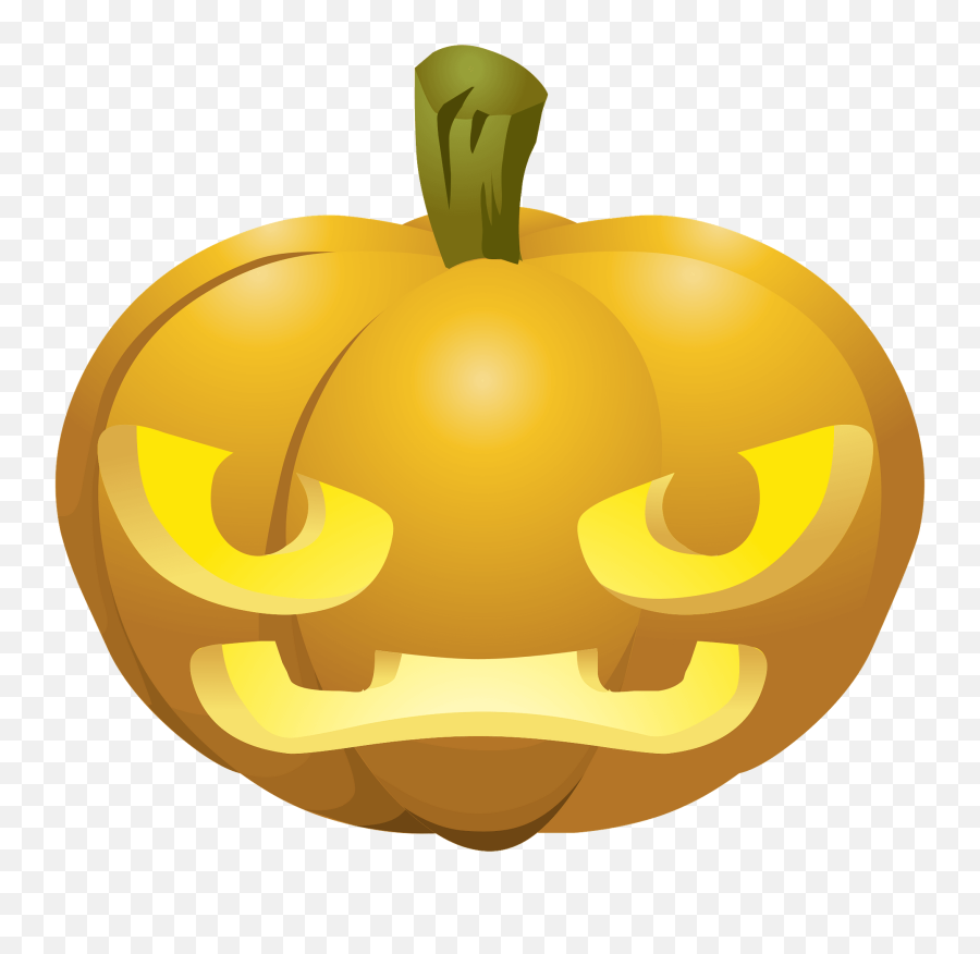 Carved Pumpkin Lit Up Inside - Pumpkin Emoji,Pumpkin Carving Clipart