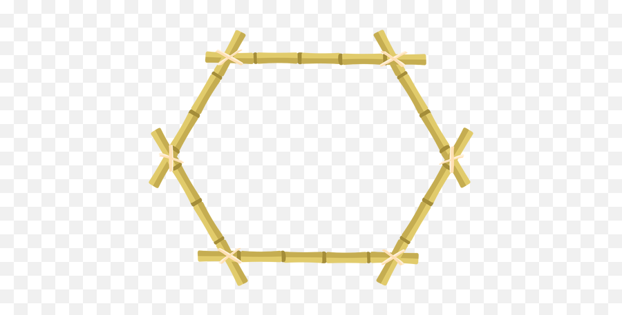 Bamboo Frames Design Hexagon Icon - Desenho De Moldura Png Emoji,Bamboo Frame Png