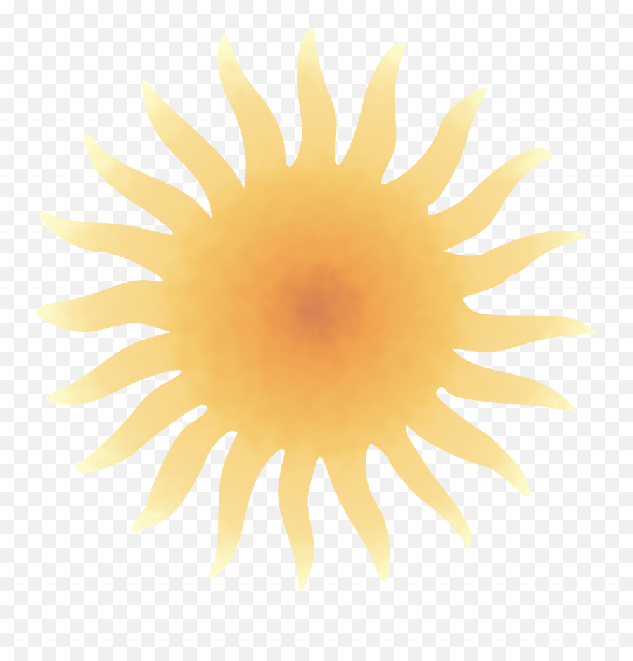 Sun Clipart Geometric - Sunflower Transparent Cartoon Emoji,Rising Sun Clipart
