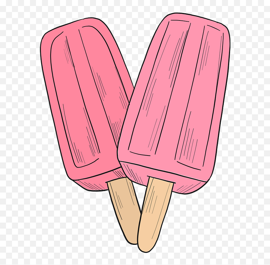 Popsicle Clipart - Girly Emoji,Popsicle Clipart