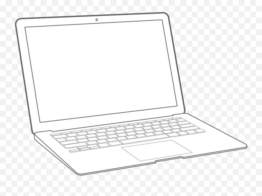 Download Drawn Laptop Laptop Screen - Laptop Perspective Png Emoji,Laptop Screen Png