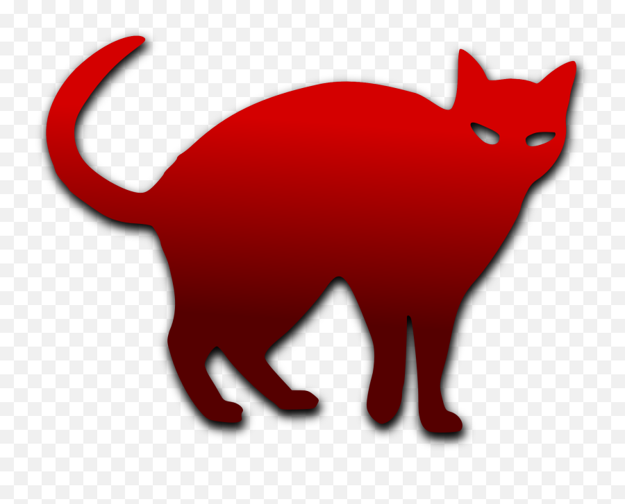 Red Cat Silhouette Free Image Download Emoji,Cat Tail Png