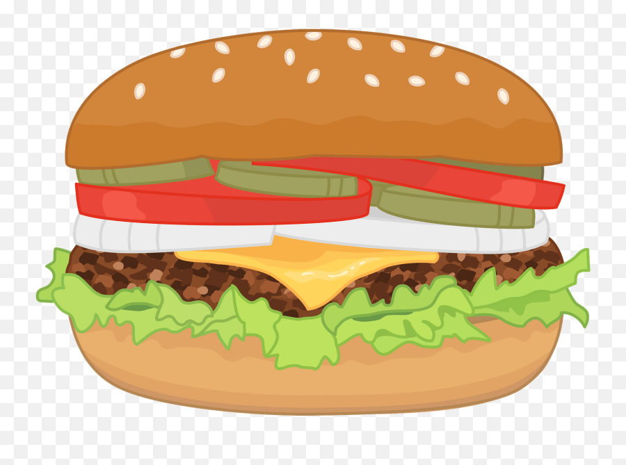 Fast Food Cheeseburger Clipart Free Download Transparent Emoji,Fast Food Clipart