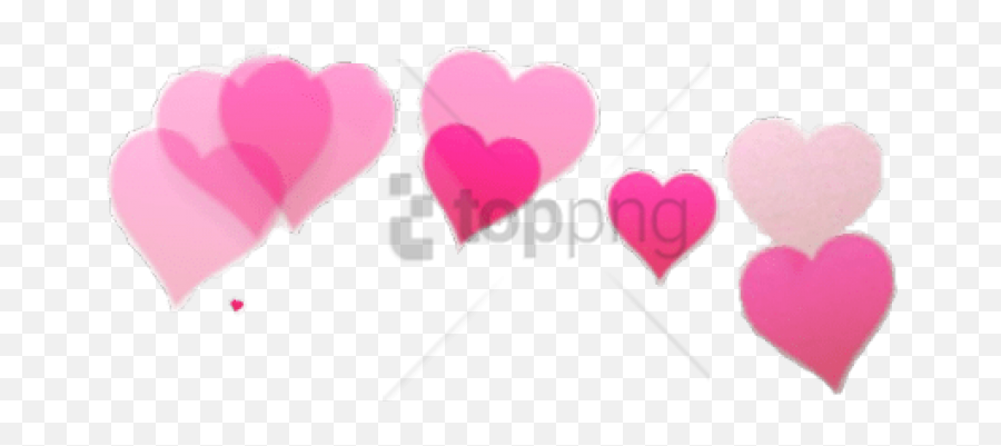 Snapchat Filter Hearts Transparent Png - Snapchat Heart Filter Png Emoji,Snapchat Png