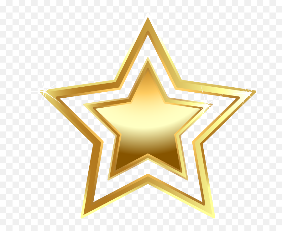 Download Golden Shandong Triangle Symmetry Gold Stars Star - Decorative Emoji,Gold Star Png