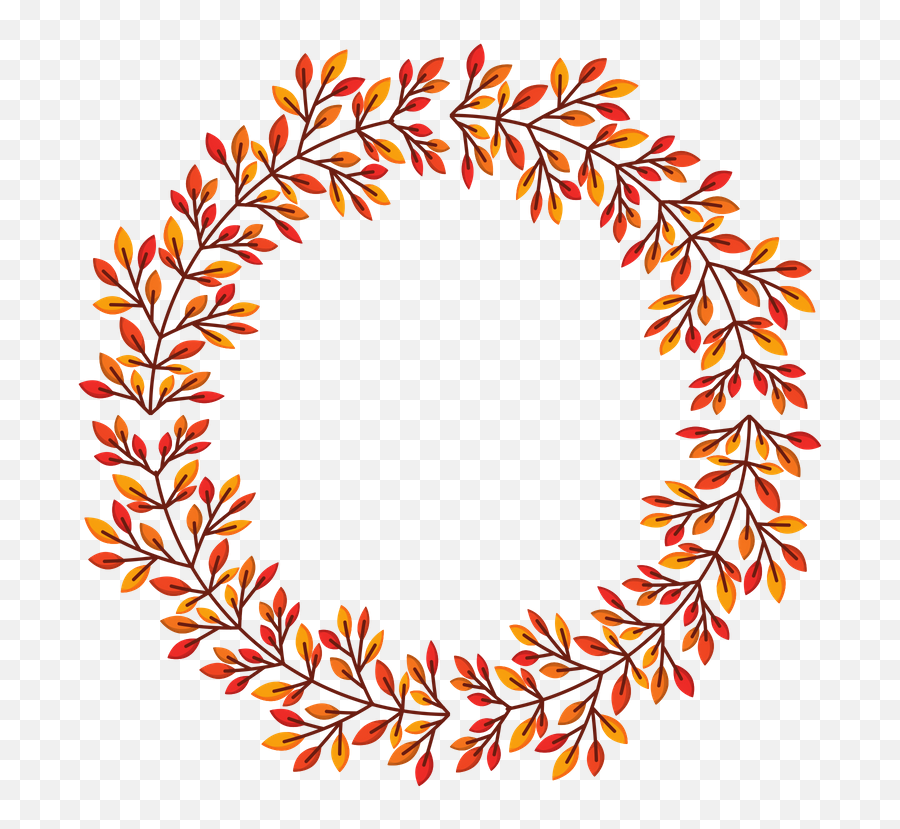 Vine Wreath Png - Bordes Accion De Gracias Emoji,Happy Thanksgiving Clipart