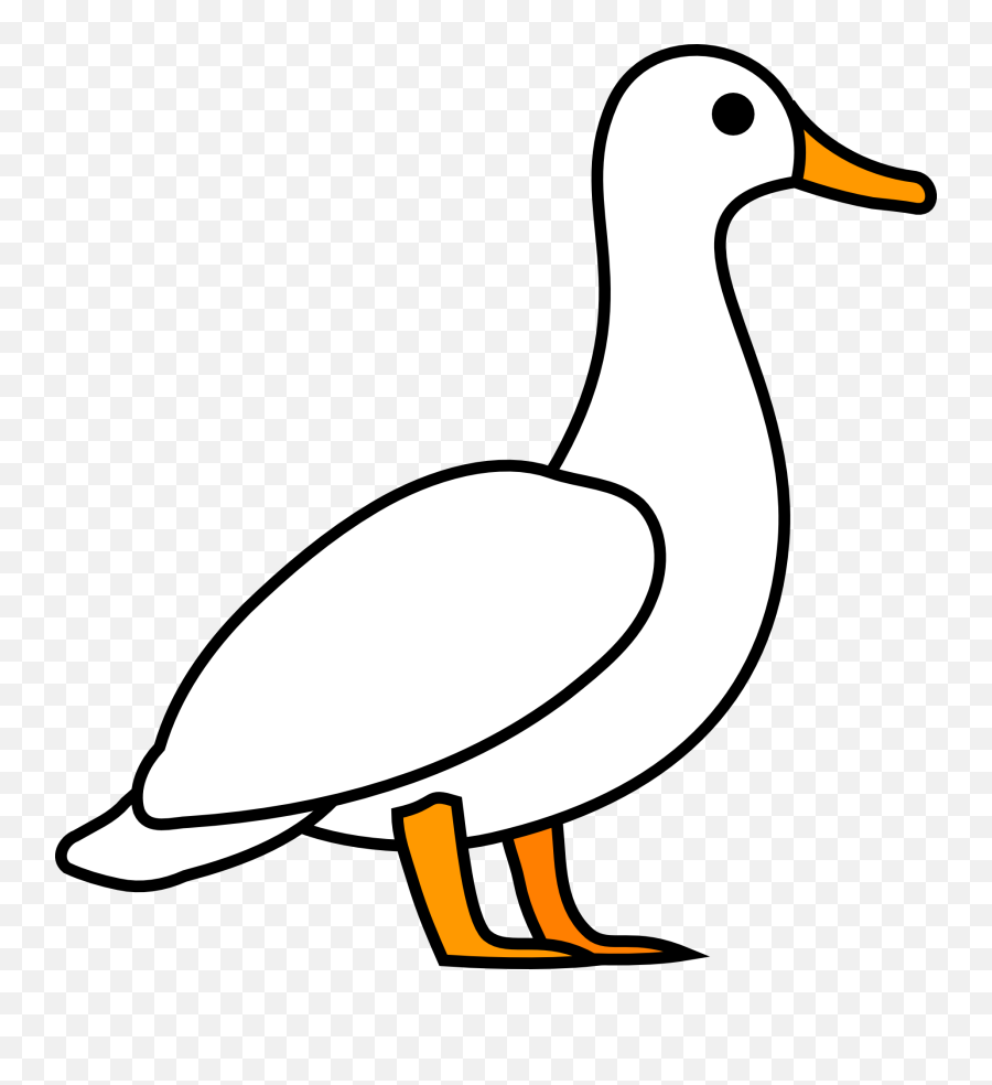 Duck Clip Art - White Duck Png Clipart Emoji,Duck Clipart Black And White