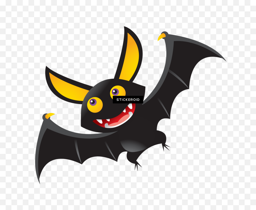 Cute Halloween Bat Clipart Png Download - Png Halloween Bat Clip Art Emoji,Bat Transparent