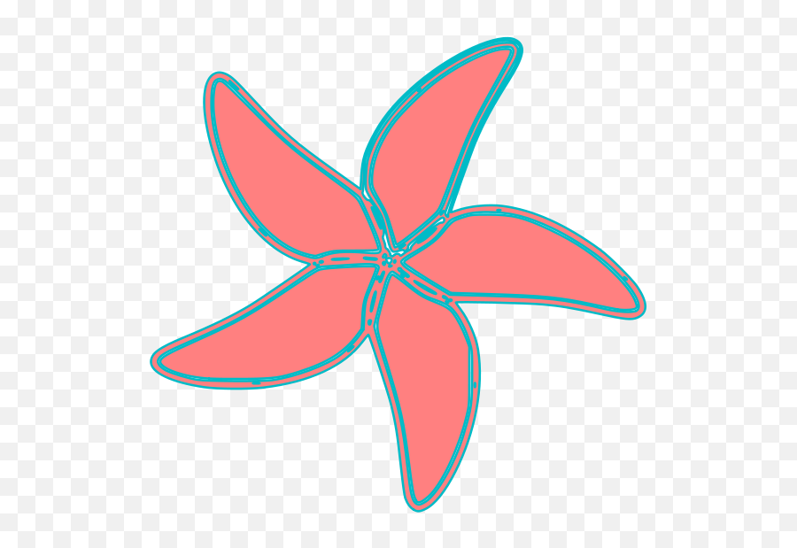 Very Simple Starfish Clipart - Simple Starfish Clipart Emoji,Starfish Clipart