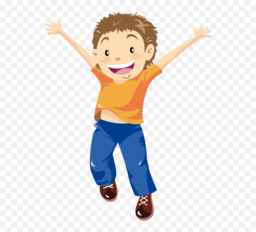 Jump Clipart Fun Boy - Kids Jumping Clipart Transparent Have Fun Learning Emoji,Jumping Clipart