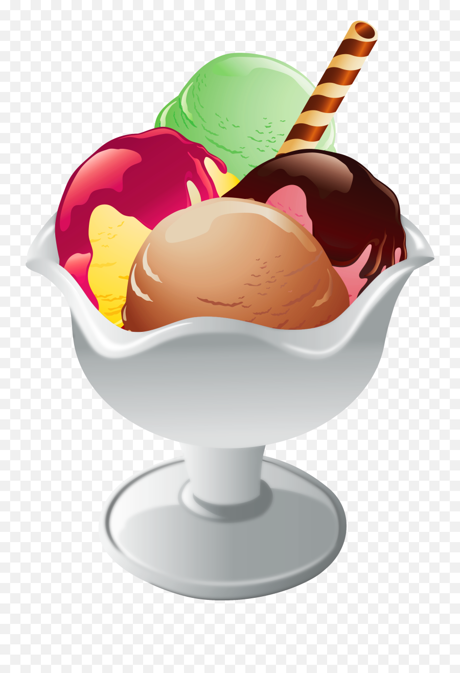 Free Ice Cream Sundae Clipart Pictures - Clipartix Bowl Ice Cream Clip Art Emoji,Ice Cream Clipart Black And White