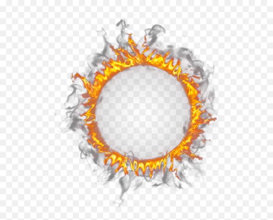Fire Effect Png Clipart - Circle Transparent Flames Png Emoji,Fire Effect Png