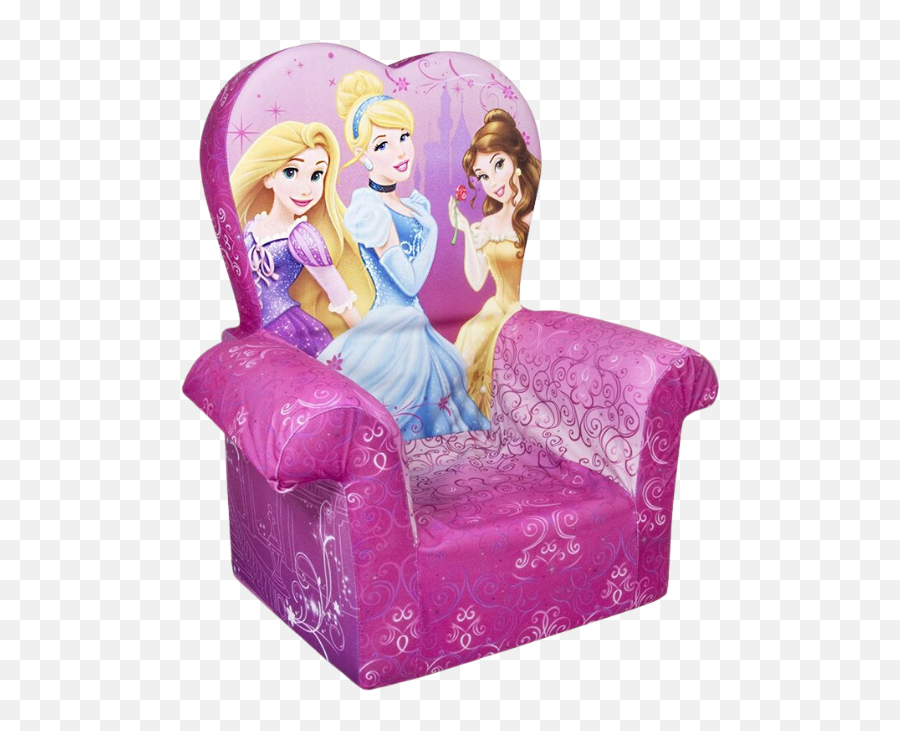 Disney Princess Comfy Kids Hublux Foam - Princess Chair For Toddler Emoji,Disney Princess Png