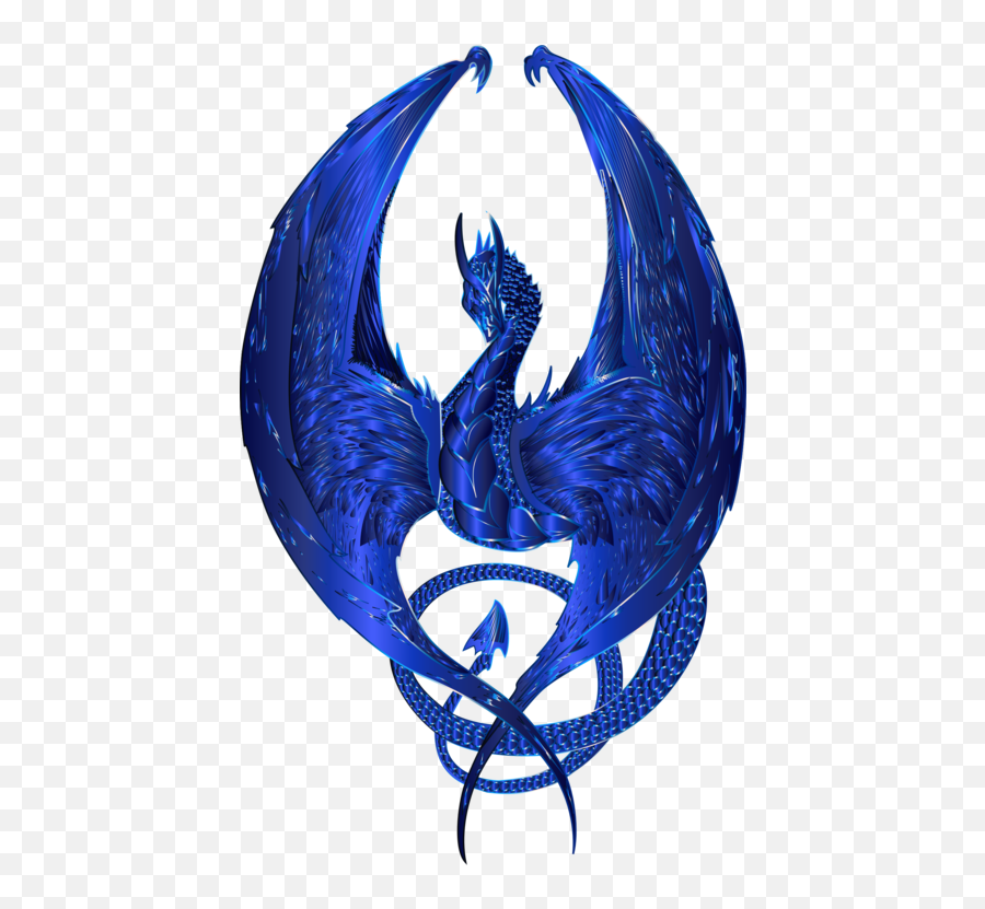 Cobalt Blue Mythical Creature Fictional - Dark Souls Dragon Symbol Emoji,Imagination Clipart