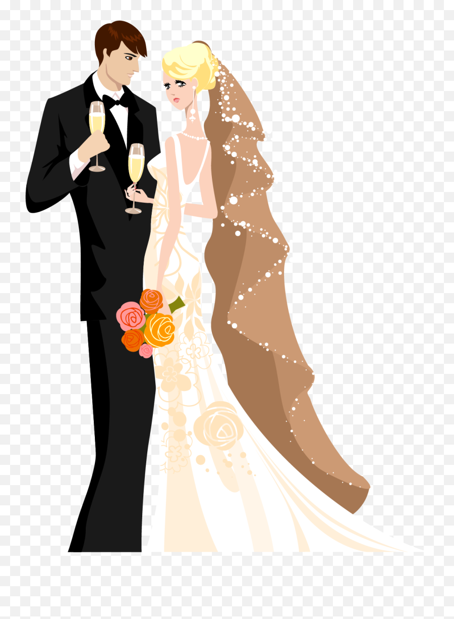 Wedding Invitation Wedding Cake Personal Wedding Website - Couple Silhouette Bride Groom Wedding Silhouette Clip Art Emoji,Wedding Cakes Clipart