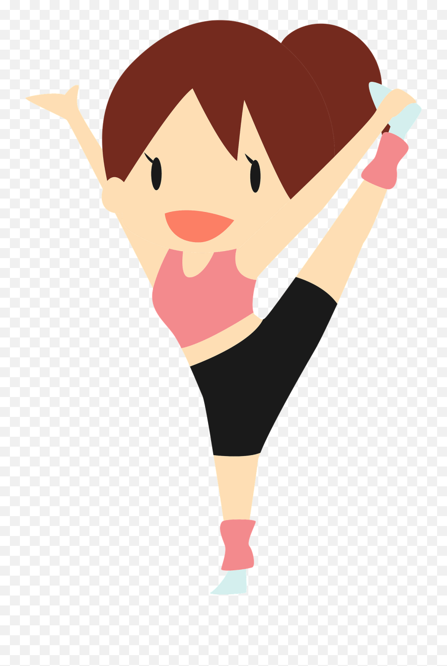 Woman Is Doing Aerobic Exercise Clipart - Aerobics Emoji,Exercise Clipart