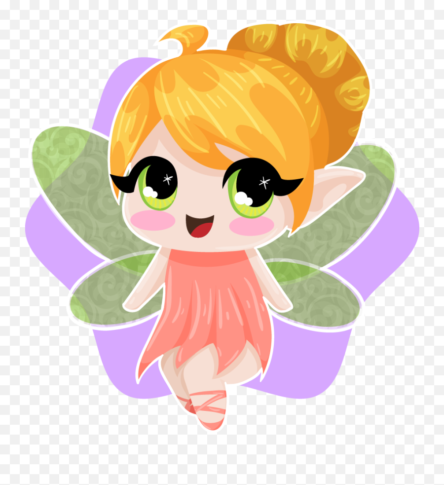 Fairy Png Cute - Cute Fairy Cliparts Transparent Emoji,Fairy Clipart