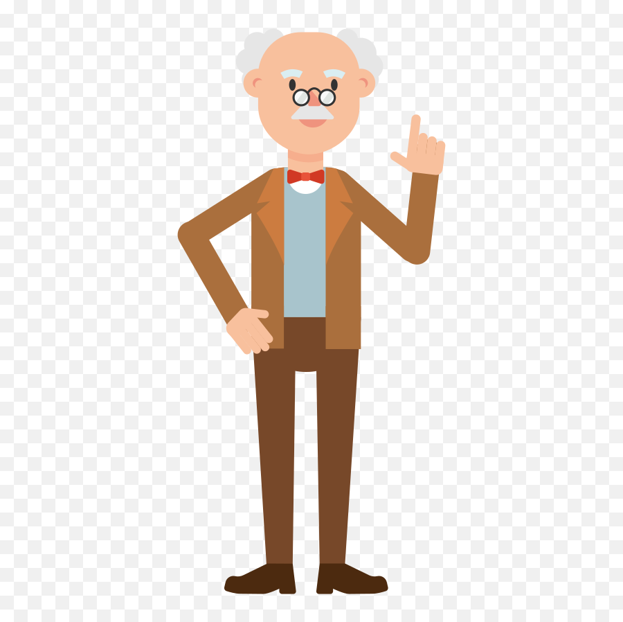 Professor Cartoon Png Transparent Clipart - Full Size Emoji,Professor Clipart
