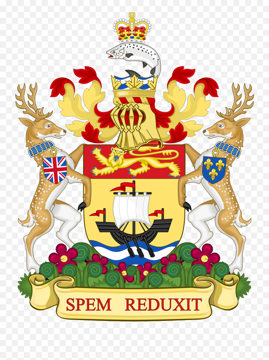 Coat Of Arms Of New Brunswick - Wikipedia Emoji,Canadian Flag Clipart