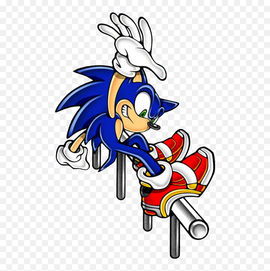 Adventure 2 Sonic Grinding - Sonic The Hedgehog Grinding Art Sonic Adventure 2 Sonic Emoji,Sonic Adventure 2 Logo