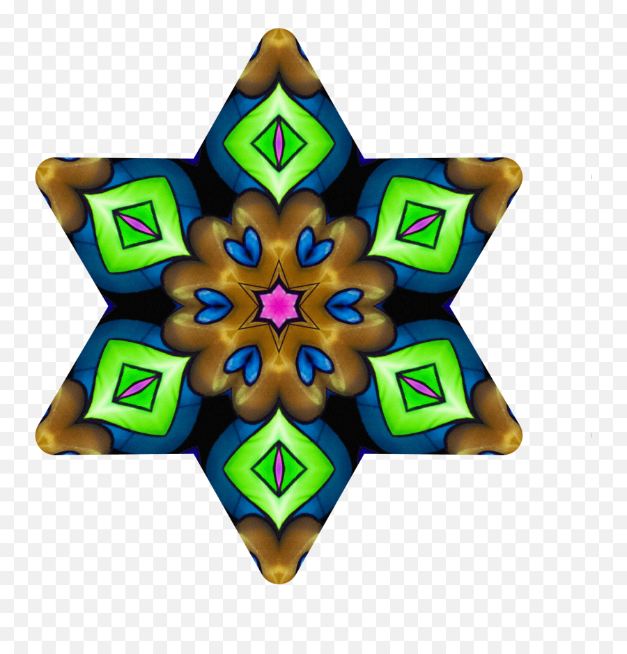 Star And Hearts Mandala Png Free Stock - Decorative Emoji,Mandala Png