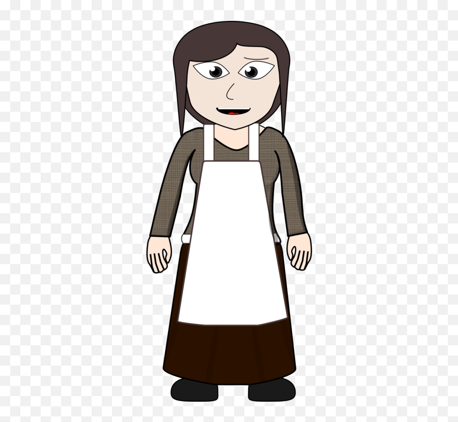 Human Girl Clothing Png Clipart - Cartoon Girl Village Png Emoji,Apron Clipart