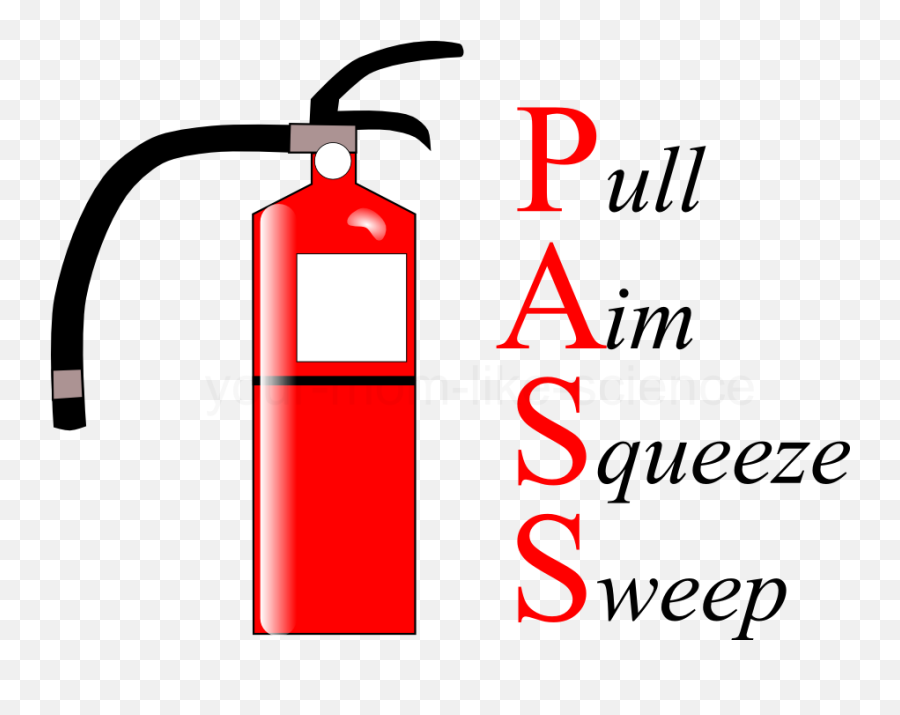 Fire Extinguisher Safety Pass - Use Fire Extinguisher Png Emoji,Fire Extinguisher Clipart