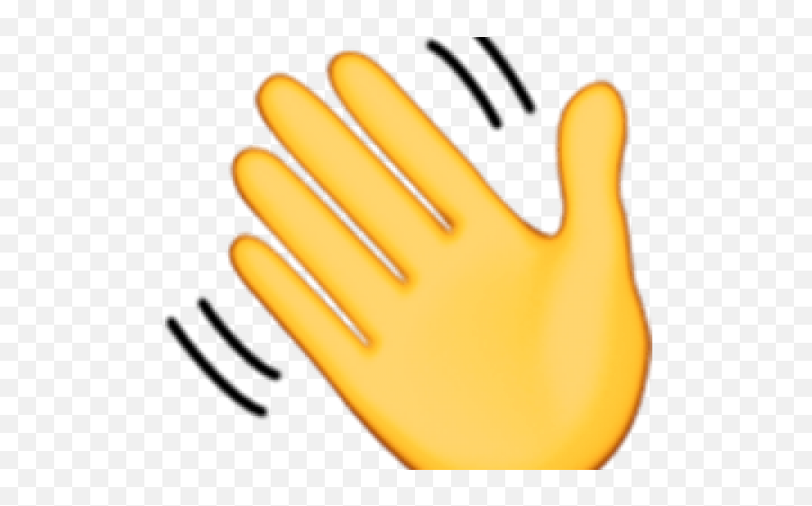 Hand Emoji Clipart Hand Wave - Waving Hand Emoji No Hand Wave Emoji,Ok Hand Emoji Png