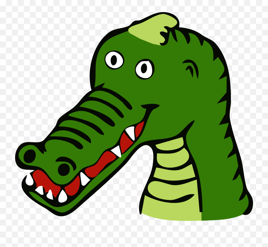 Animated Alligator - Clipart Crocodile Png Download Full Cartoon Crocodile Head Png Emoji,Alligator Clipart