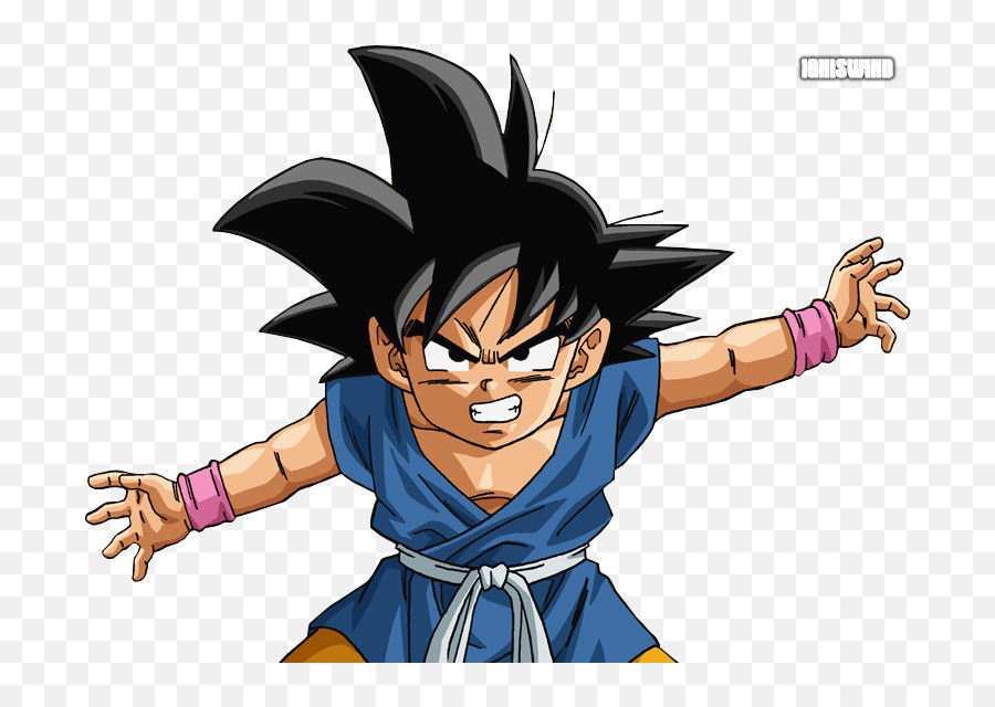 Goku Dragon Ball Gt Render Png Image - Goku Kid Gt Png Emoji,Kid Goku Png