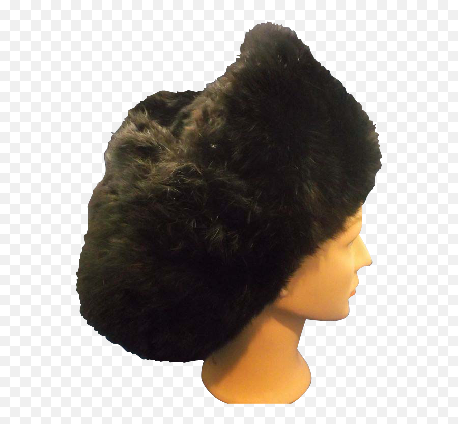 Ushanka Russian Fur Hat Black Unisex - Hair Design Emoji,Russian Hat Png